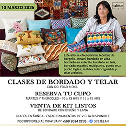 Clases de bordado y telar 2026