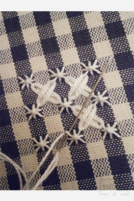 Bordado español manteles ejemplo 4