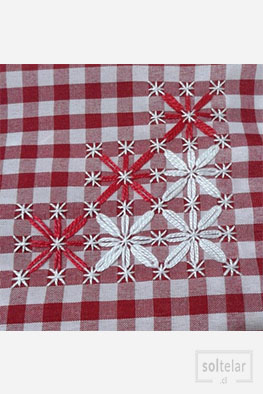 Bordado español manteles ejemplo 5