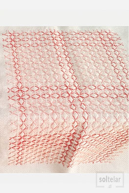 Bordado sashiko ejemplo 2